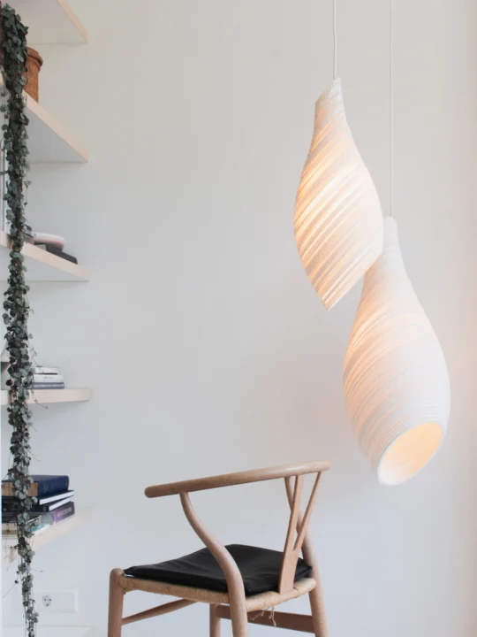 Hive Scraplights white Nest Pendelleuchte aus Karton