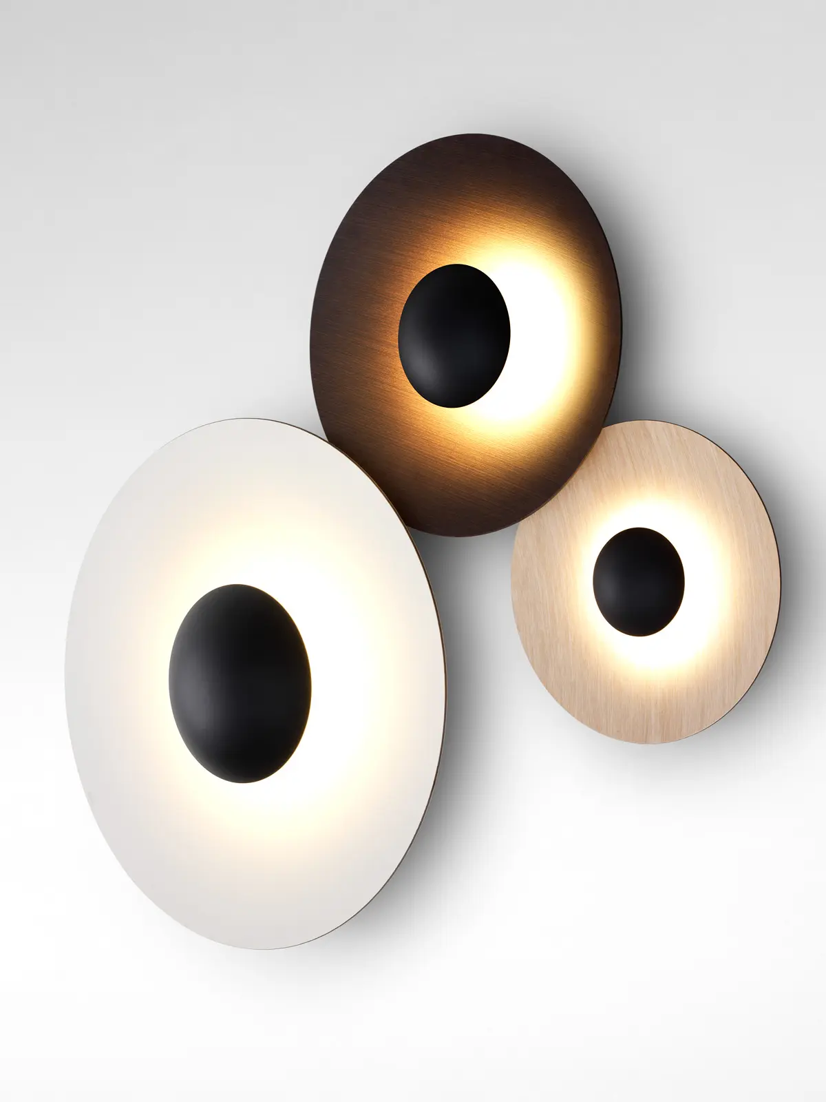 Wandhalterung Ginger C Formation für drei Wandleuchten