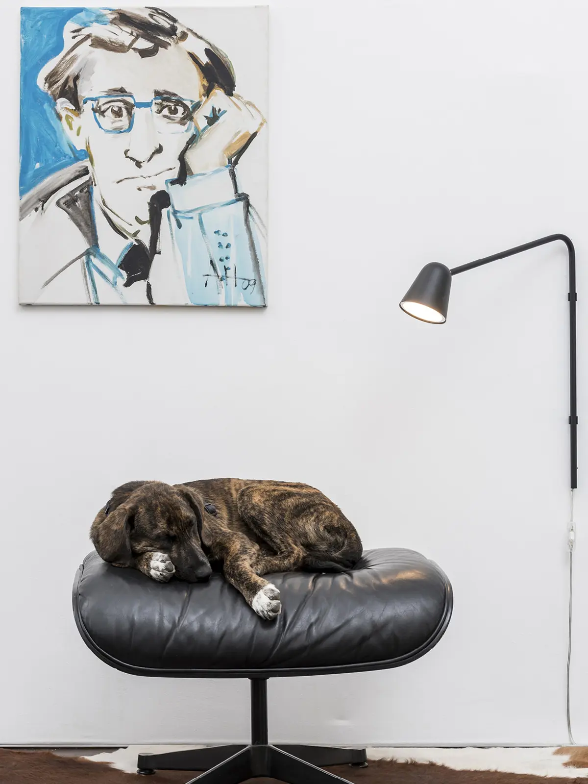 LED Wandleuchte, Formagenda, Chaplin Wall in Schwarz/Schwarz, Design: Benjamin Hopf LED Wandleuchte mit Schalter Chaplin Wall Formagenda