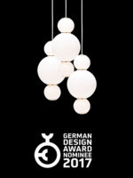 dreiflammiger Lüster aus Opalglas Pearls Chandelier 3 Formagenda LED
