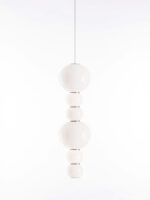 Pendel Lampe Pearls Double Opalglas LED von Formagenda Made in Germany