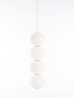 Pendel Lampe Pearls Double Opalglas LED von Formagenda Made in Germany