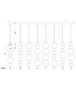 Pendel Lampe Pearls Double Opalglas LED von Formagenda Made in Germany