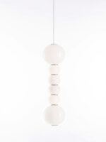 Pendel Lampe Pearls Double Opalglas LED von Formagenda Made in Germany
