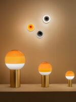 Dipping Light in verschiedenen Größen in Orange
