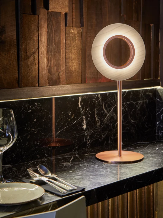 Tischleuchte rund Lens LZF