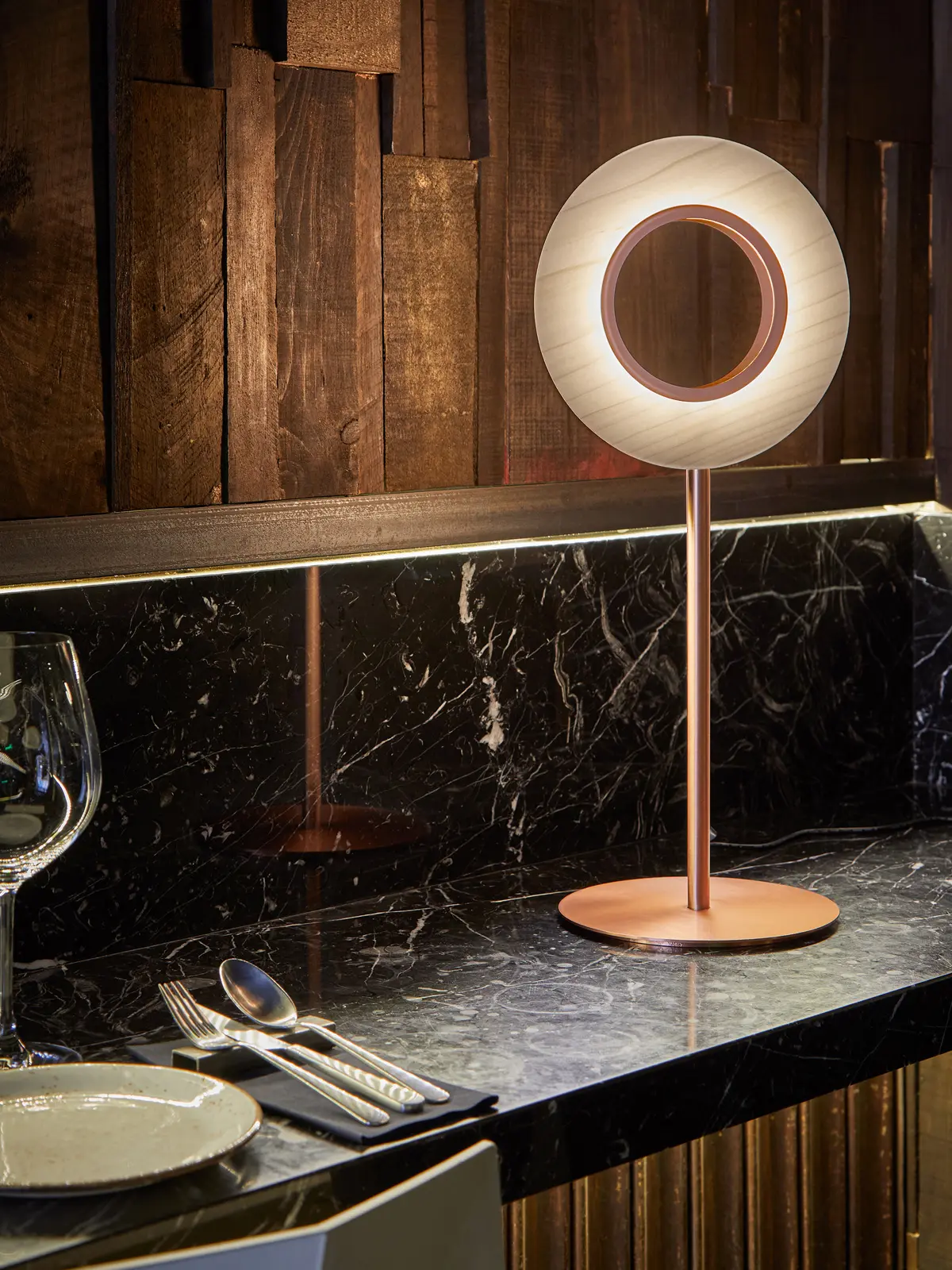 Tischleuchte rund Lens LZF