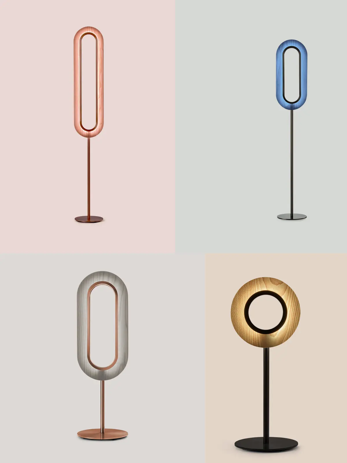 LZF Lamps Lens Tischleuchten Stehlampe Farben