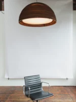 Dome große Pendelleuchte aus Karton Pappe mit Diffusor Blende von Graypants Greypants