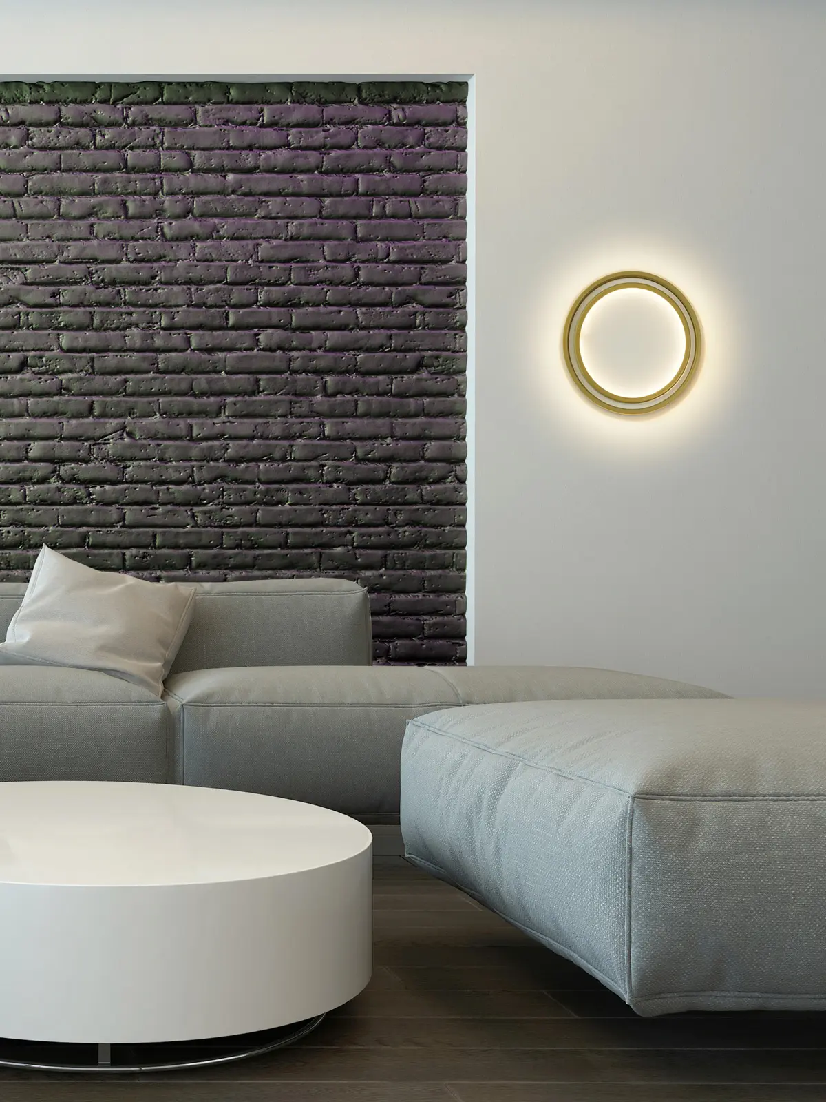 runde Wandlampe in Gold DesignOrt Lampenblog: Wand- oder Deckenleuchten frauMaier Superslim in Gold