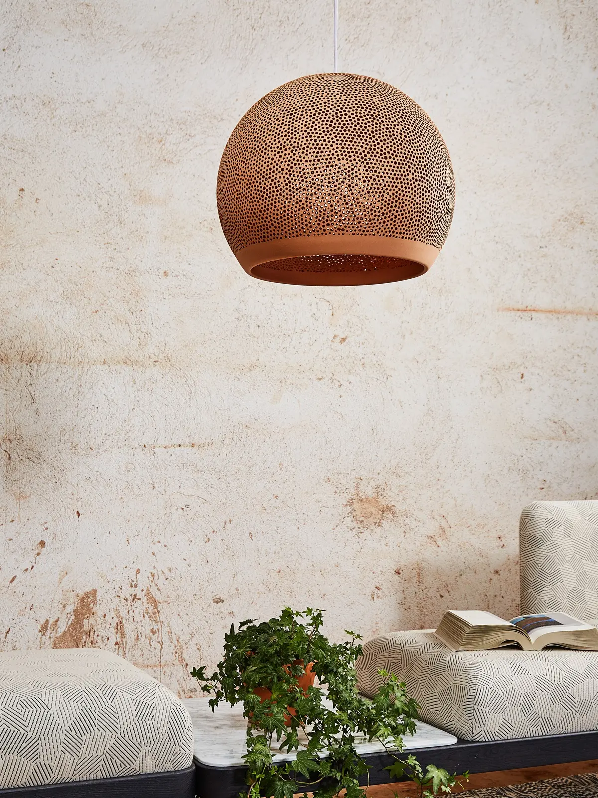 SpongeUp! Rot Leuchte aus Keramik bei DesignOrt