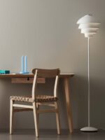 skandinavische Stehlampe weiss blendfreis Licht