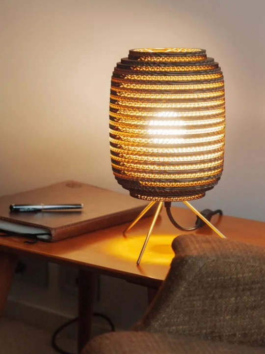 Ausi Table Lamp Natur DesignOrt Lampen Berlin Graypants Pappleuchte