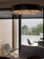 LZF Lamps Spiro Black große Pendelleuchte aus Holz DeisgnOrt Lampen Berlin