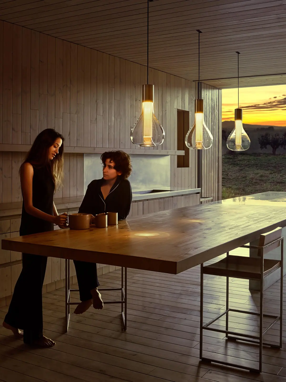 Eris Pendelleuchten Holz & Glas Designort Blog: Eris Pendelleuchte Holz Metall Glas Designort Lampen Berlin Onlineshop Designerleuchten