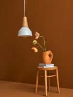Schneid Eikon Basic Systemleuchte und Aura Vase Aprikot DesignOrt Berlin Leuchten
