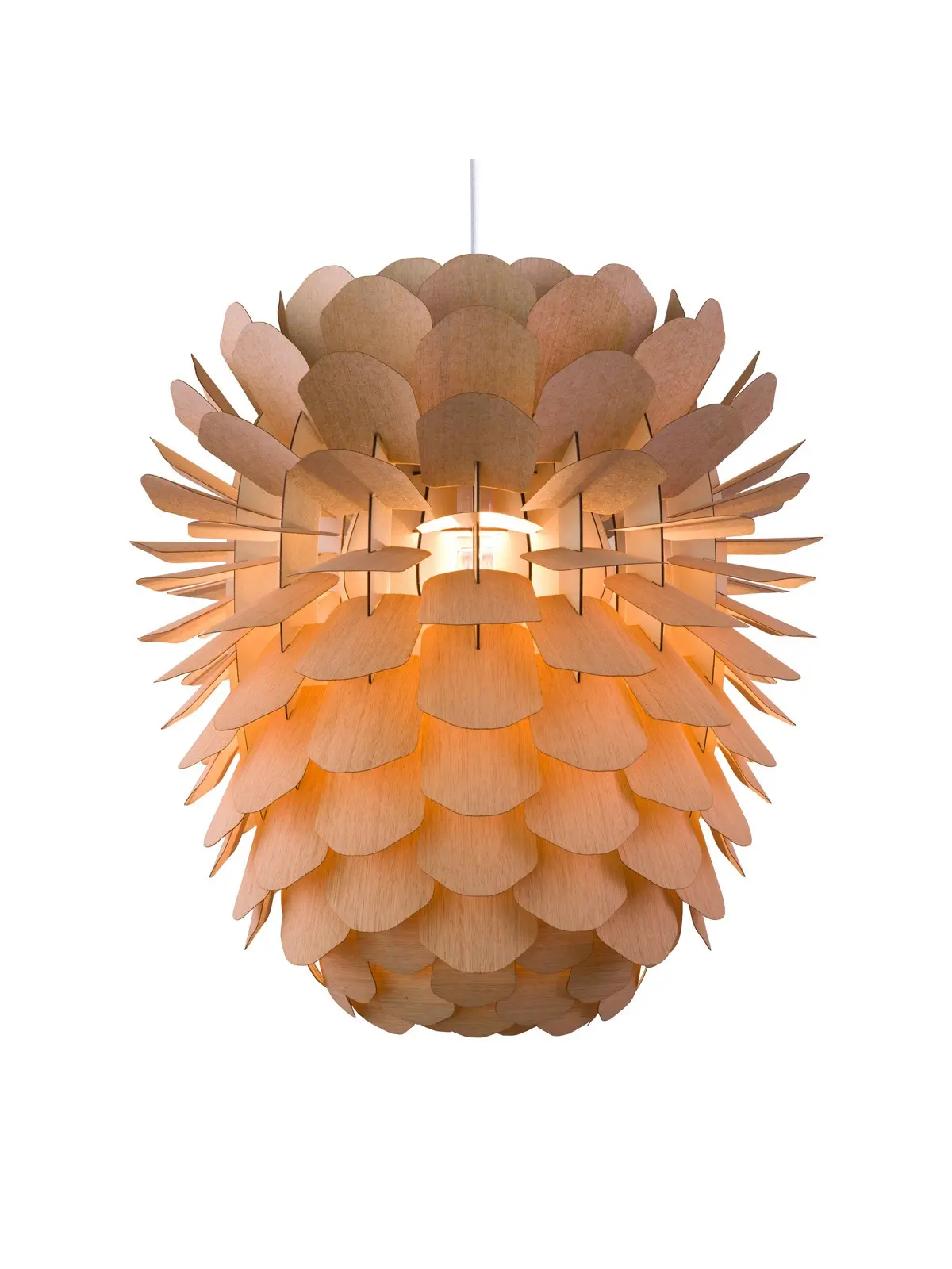 Zappy Eiche Schneid Holzleuchte DeisgnOrt Onlineshop Lampen Berlin