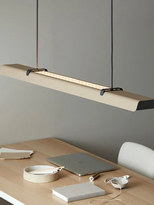 Belid Fold Office Pendant lang flach Pendelleuchte Schreibtisch skandinavisch dänisches Design