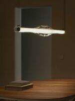 LZF Lamps Dune Pendelleuchte aus Glas und Holzfurnier