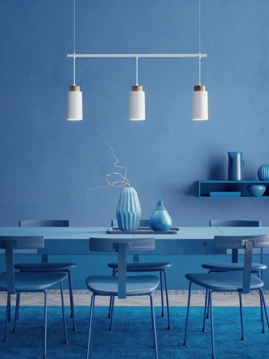 Lampe mit drei Lampenschirmen Edge Trio von Herstal Lampe Dänemark