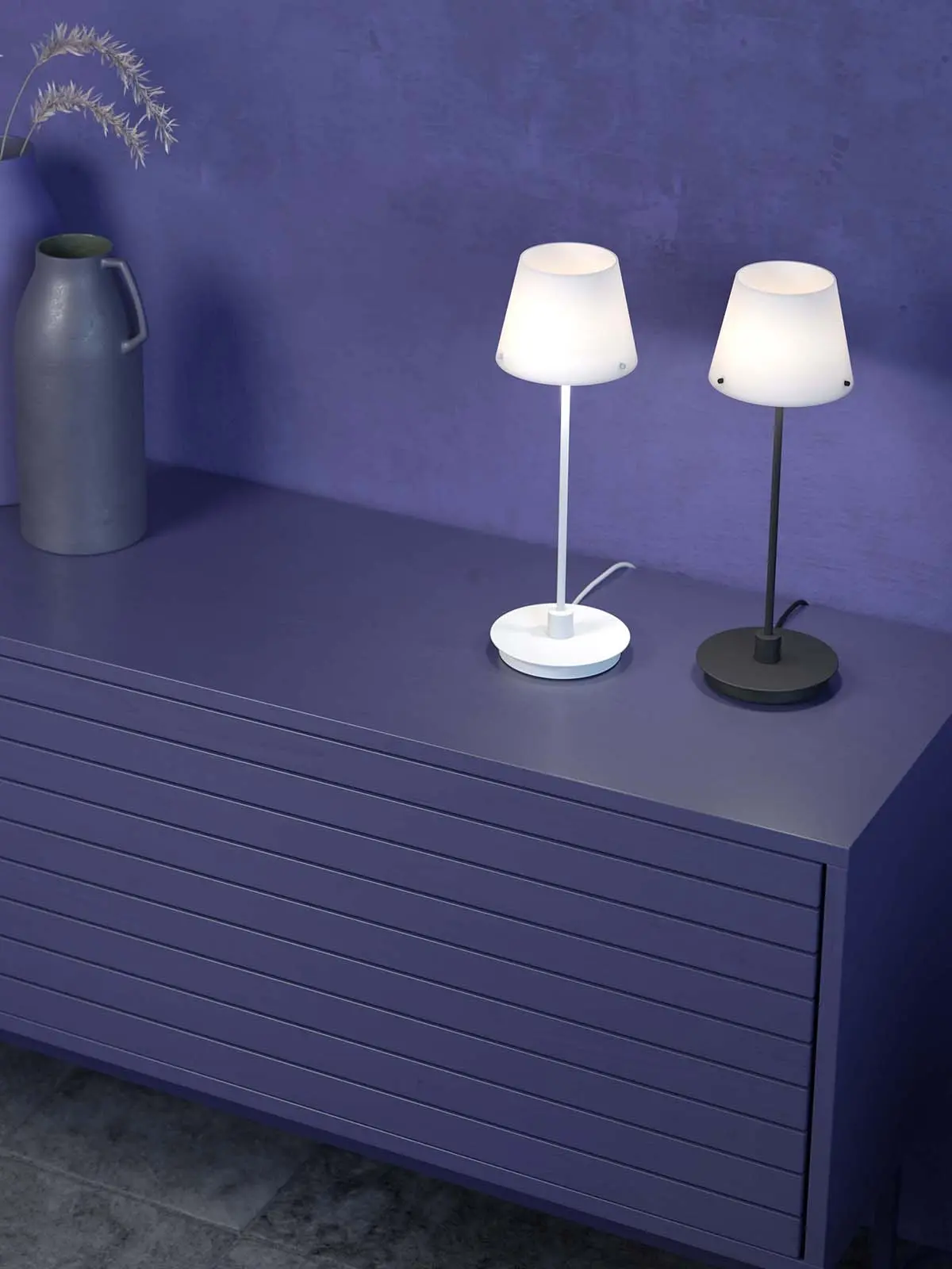 Tischlampe mit Glasschirm Gil il Grande online kaufen