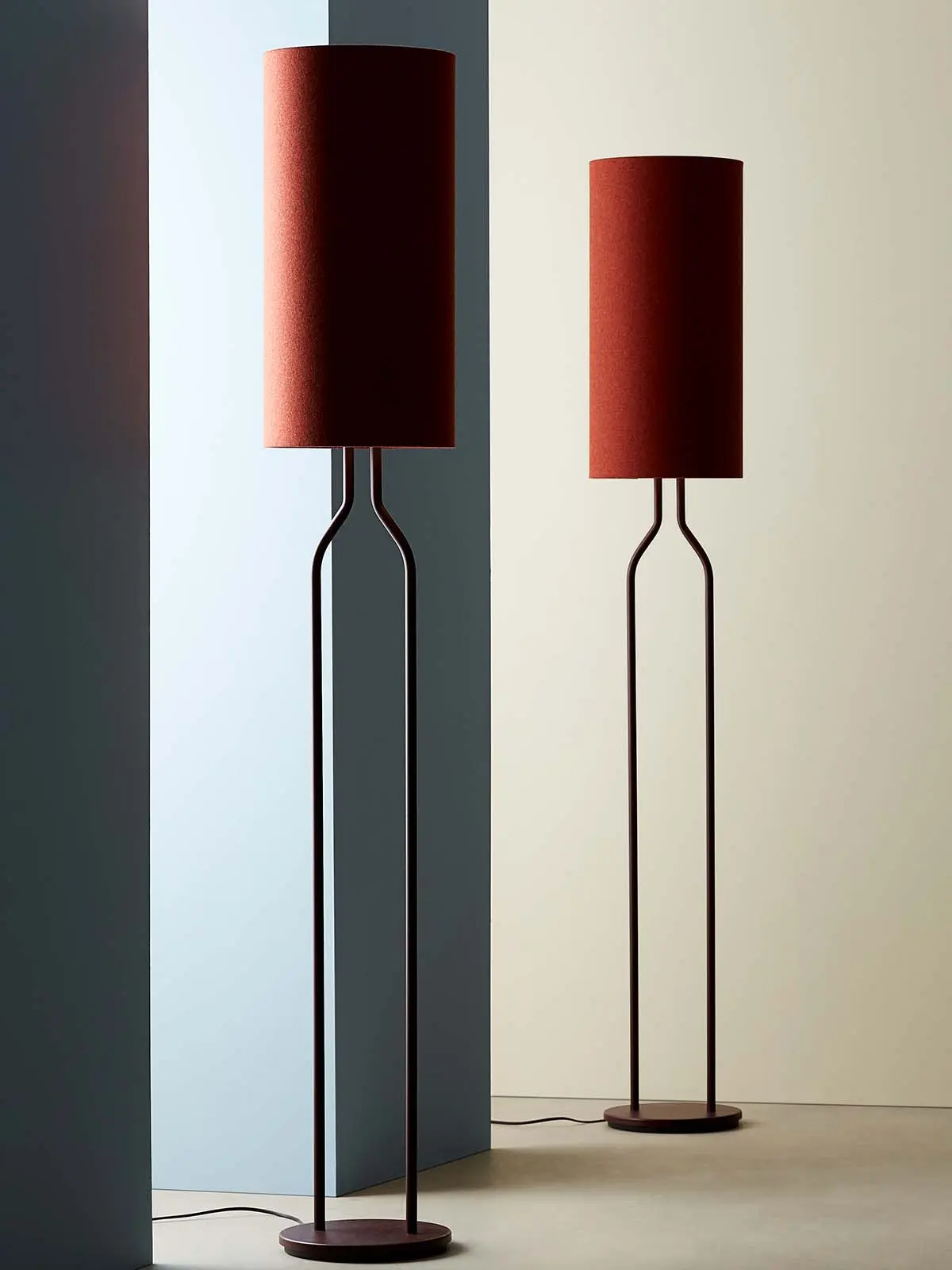 Fuse Stehlampen mit Textilschirm Wolle Lampe DesignOrt Onlineshop