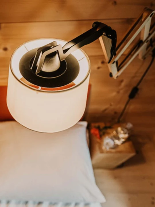 Domus Licht Edward Wandleuchte Scherenarm Holz online kaufen