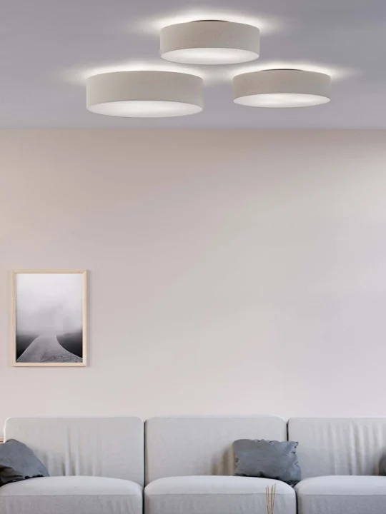 runde Deckenlampe aus Wolle von Belid Schweden