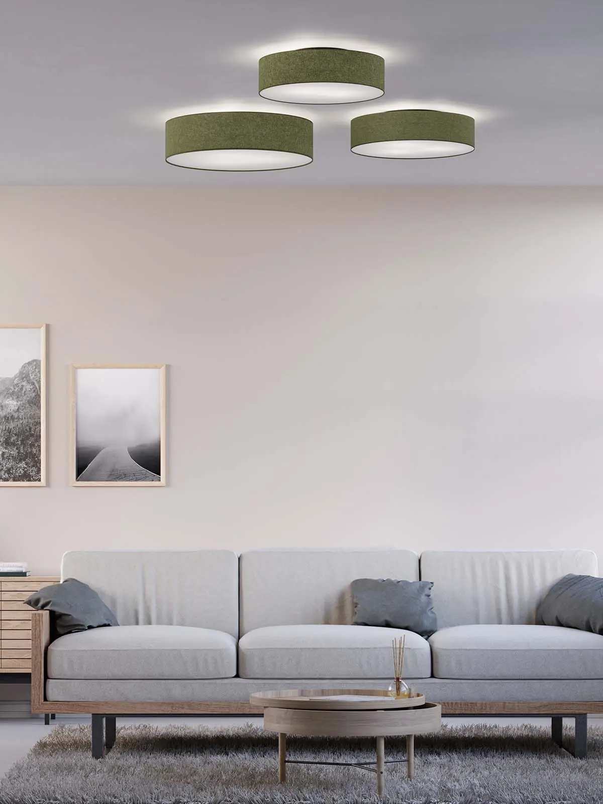 skandinavische Deckenleuchte rund Soft Belid skandinavische Beleuchtung