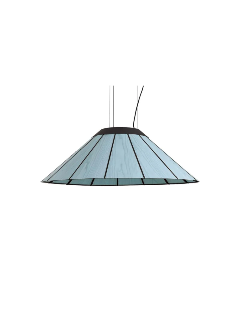 LZF Lamps Banga SM Wasser Blau Pendel Leuchte Holz Furnier online kaufen