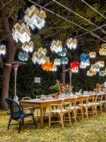 LZF Escape Lampe als Beleuchtung über Tisch farbenfrohe Leuchten