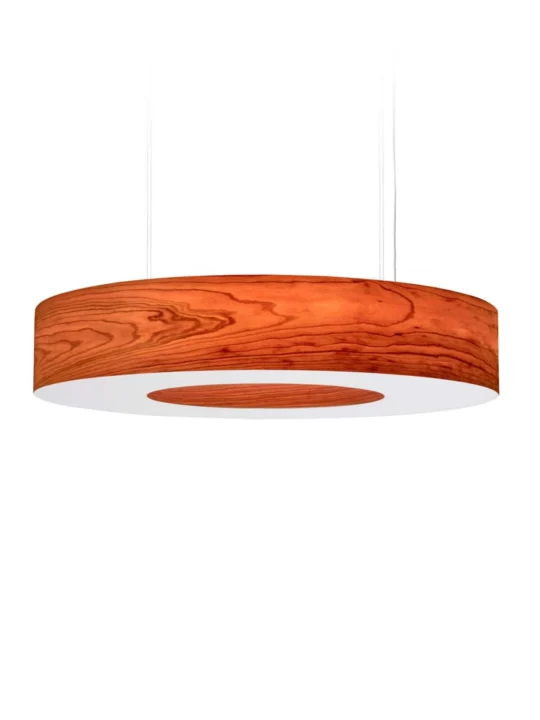 LZF Saturnia SG große Pendelleuchte aus Holz Furnier DesignOrt Lampen Berlin