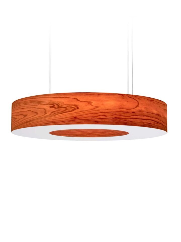 LZF Lamps Saturnia SG grosse Pendelleuchte Furnierholz Designotz LZF Saturnia SG große Pendelleuchte aus Holz Furnier DesignOrt Lampen Berlin