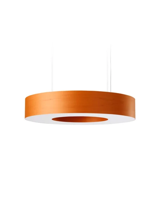 LZF Lampe Saturnia runde Pendelleuchte in drei Größen Designerleuchte Furnierholz