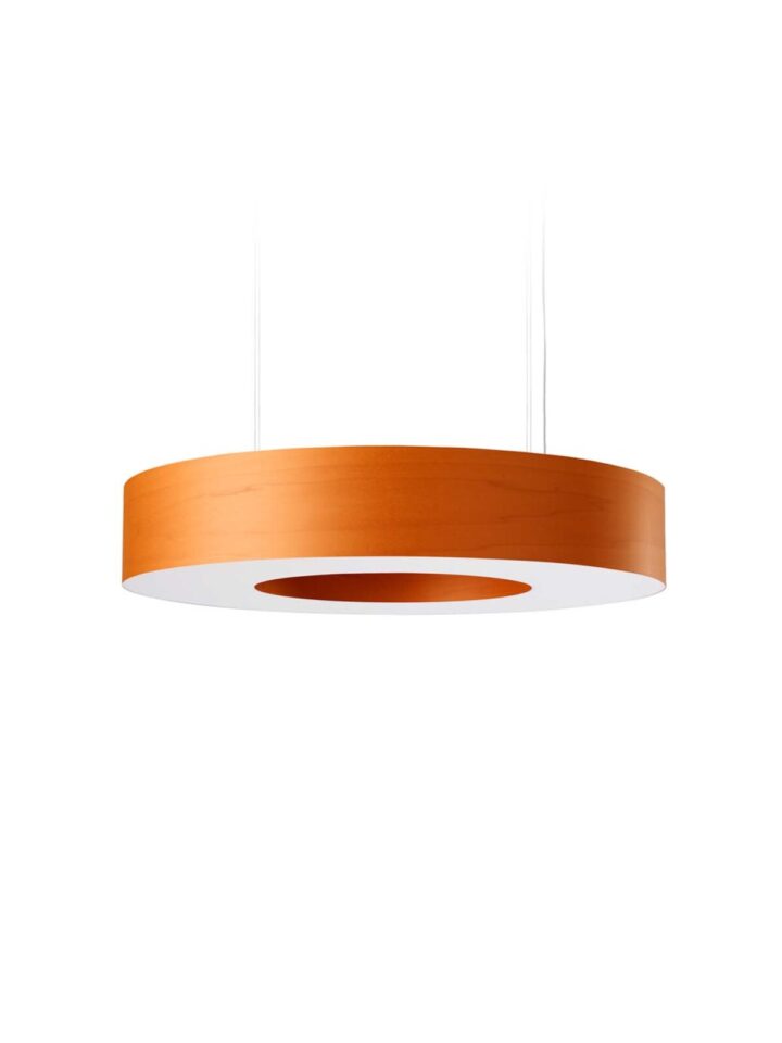 LZF Lampe Saturnia runde Pendelleuchte in drei Größen Designerleuchte Furnierholz