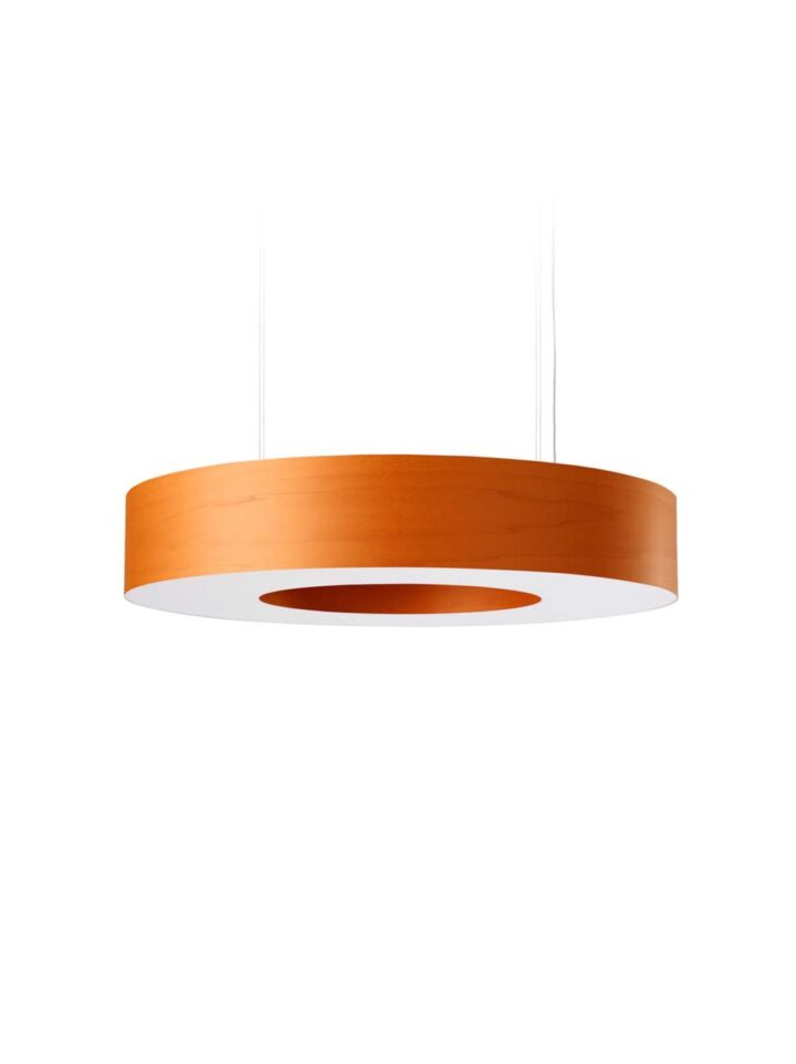 LZF Lamps Saturnia runde Pendel Leuchte DesignOrt Onlineshop Lampen Berlin LZF Lampe Saturnia runde Pendelleuchte in drei Größen Designerleuchte Furnierholz