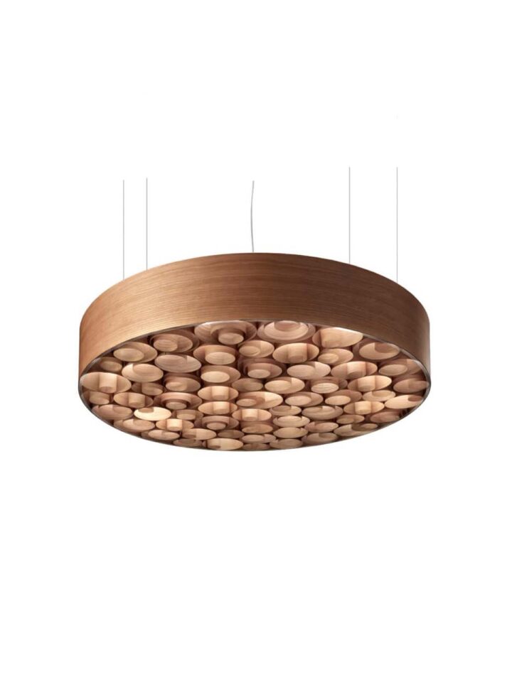 Spiro Kirsche LZF Lampe Holzfurnier Kirsche Holzleuchte