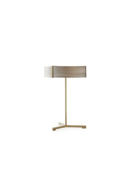 Thesis moderne Tischlampe mit Holzschirm und LED online kaufen DesignOrt Berlin