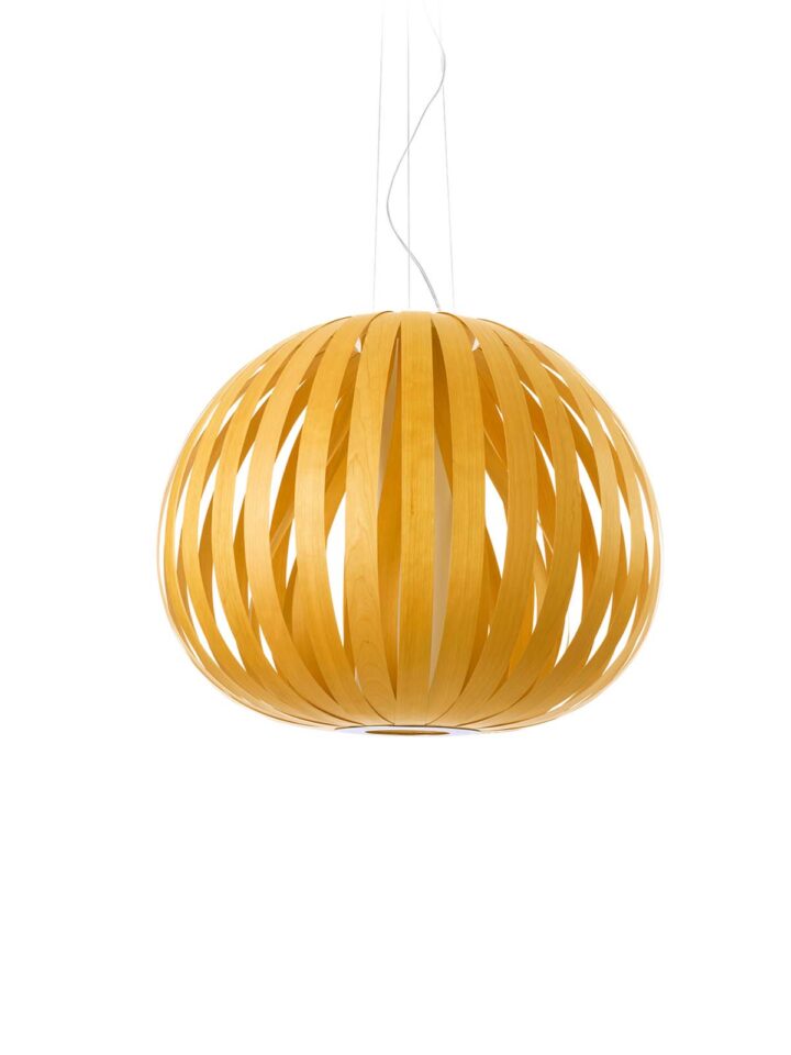 LZF Lamps Pod Lampe aus Holz Furnier organische Leuchte floral