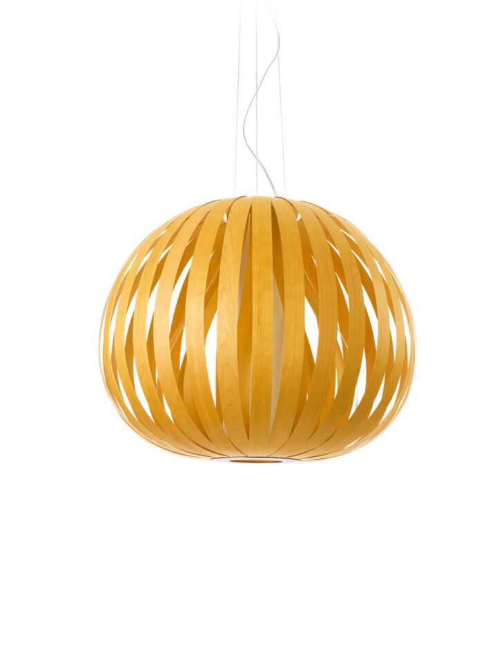 POD SM 24 Gelb Lampe LZF Lamps online kaufen LZF Lamps Pod Lampe aus Holz Furnier organische Leuchte floral