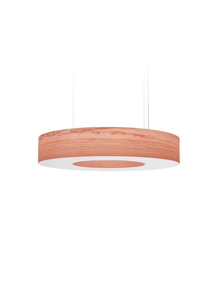 Saturnia SM LZF Lampe online kaufen DesignOrt Pendelleuchte Holz LZF Lamps Saturnia SM runde Pendelleuchte Domut Lampe Furnierholz