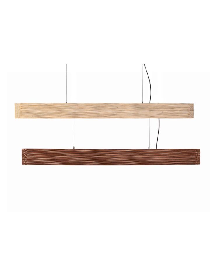 GRAYPANTS Scraplights Hewn Linear Dash waagerechte Pendelleuchte Pappe Designort.com Onlineshop Lampen Berlin Hew Graypants waagerechte Pendelleuchte