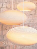 Graypants Disc Scraplights Blonde Pendelleuchten aus Pappe DesignOrt Onlineshop