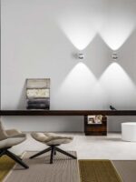 skandinavische Designerlampe Uplight Downlight im Wohnzimmer Saga LOOM Design