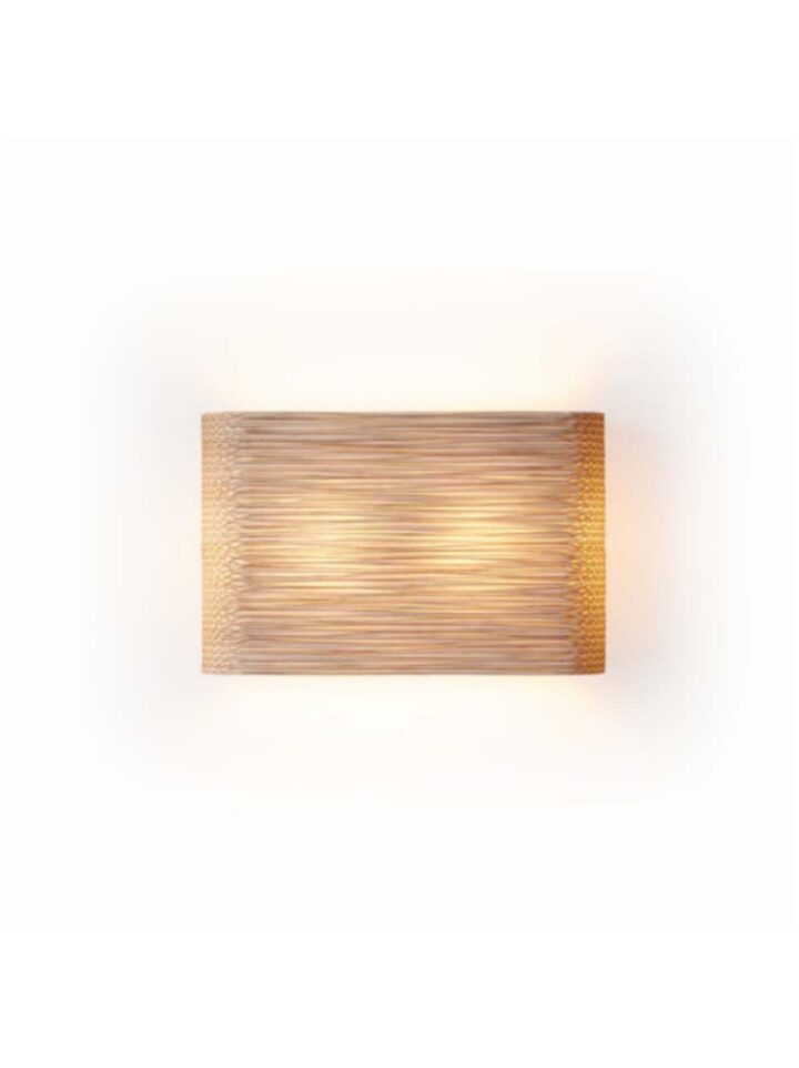 Wandleuchte Graypants Skew Blonde Pappleuchte nachhaltiges Design natürliche Wandlampe aus Pappe DesignOrt Lampen Berlin