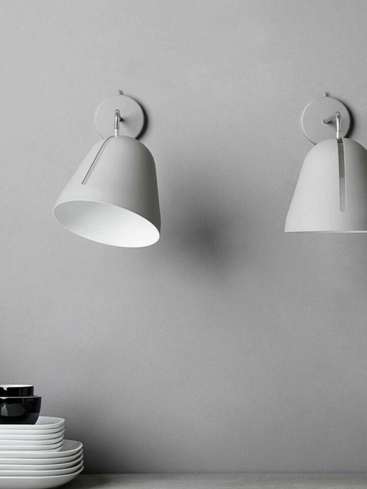 Wandleuchte mit oder ohne Kabel mit beweglichem Lampenschirm Tilt Wall NYTA