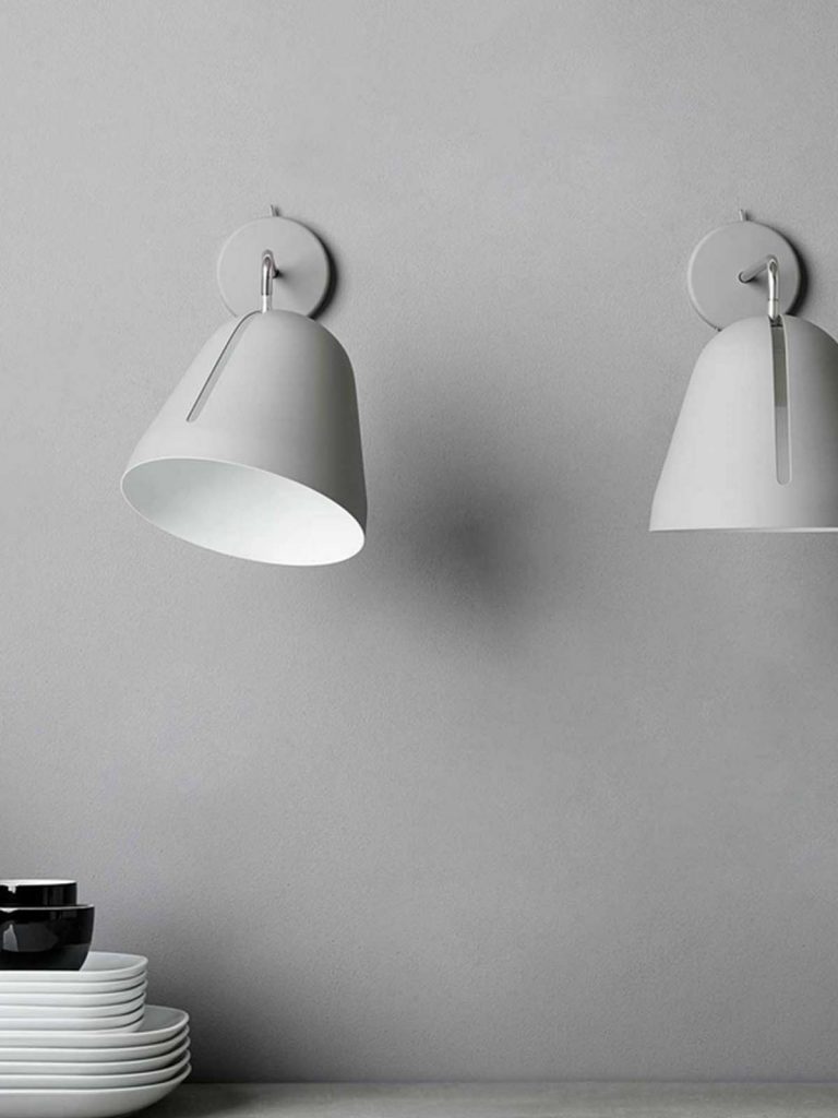 Wandleuchte mit oder ohne Kabel mit beweglichem Lampenschirm Tilt Wall NYTA