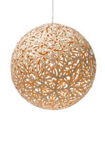 runde Lampe Bambus orange Trubridge Sola