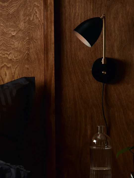 skandinavische Wandlampe Schweden Belid Deluxe Beleuchtung Bett