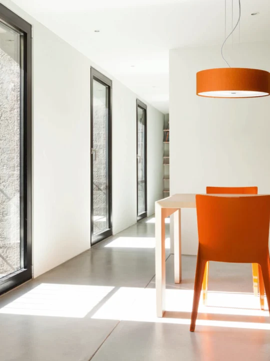 Esstischlampe mit Schirm aus Wolle Domus Licht Sten Merino online kaufen